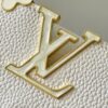 693079cf6e68136f4d9a6bde Upgraded M23766 White-on-White Mother-of-Pearl Capucines Flower Crown Bag