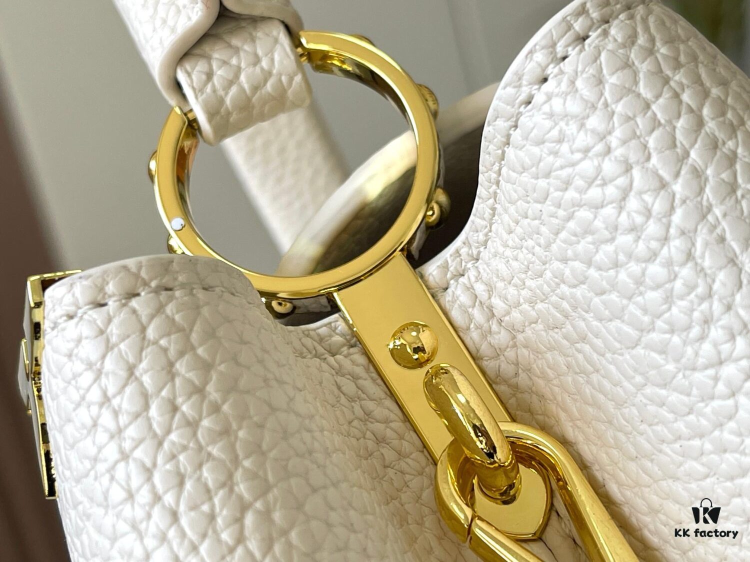 693079d26e68136f4d9a6be2 Upgraded M23766 White-on-White Mother-of-Pearl Capucines Flower Crown Bag