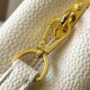 693079d66e68136f4d9a6be9 Upgraded M23765 White-on-White Mother-of-Pearl Capucines Flower Crown Handbag