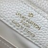 693079d76e68136f4d9a6beb Upgraded M23765 White-on-White Mother-of-Pearl Capucines Flower Crown Handbag