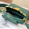 693079e16e68136f4d9a6bfb Upgraded M23765 Green and White Mother-of-Pearl Flower Crown Bag