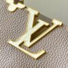 693079e56e68136f4d9a6c02 Upgraded M23766 Beige and White Mother-of-Pearl Capucines Flower Crown Handbag