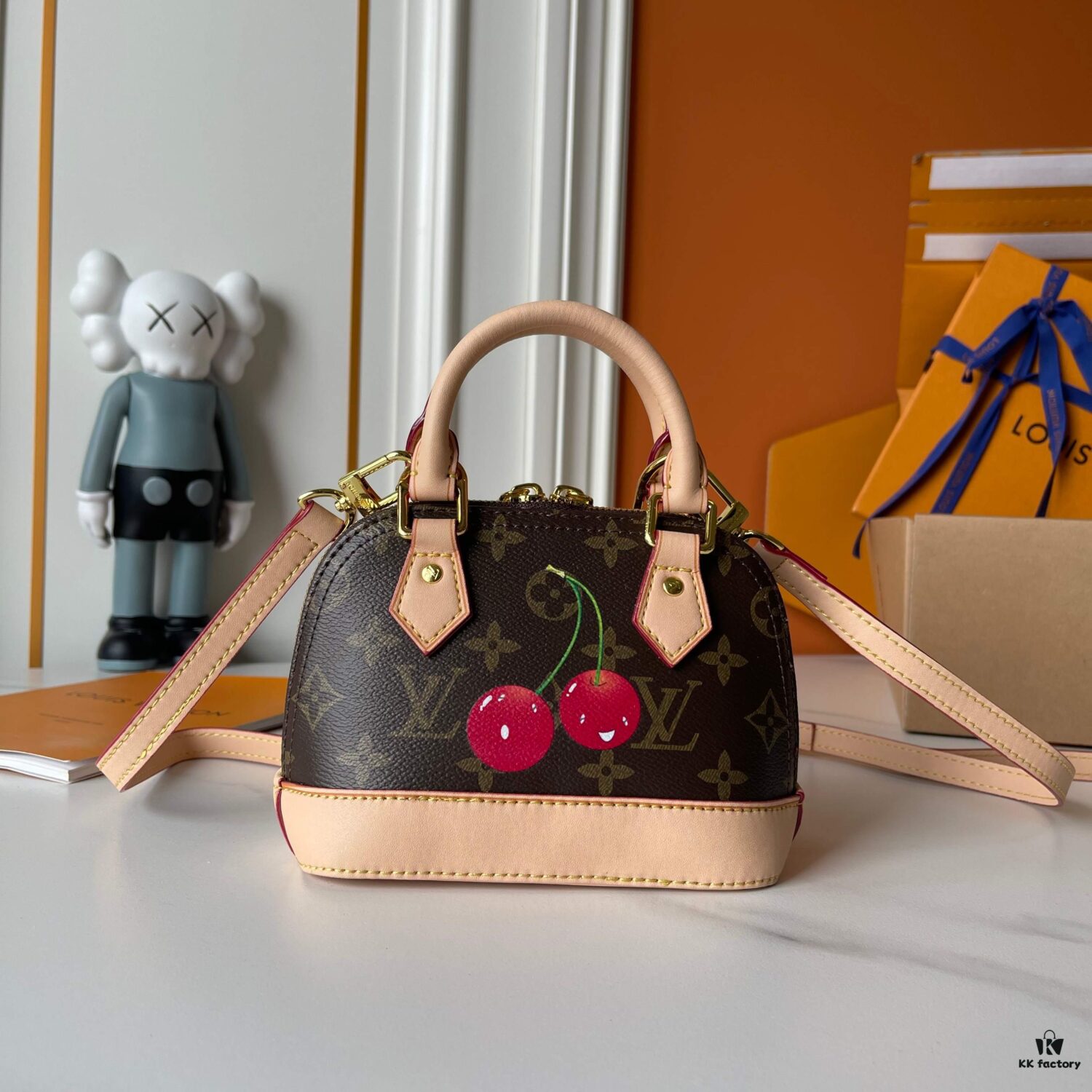 Upgraded Version 170 180 【LV x TM Nano Alma】 M13416 53152 Cherry M82717 M90611 M13104 This Nano Alma Bag Combines Monogram Coated Canvas with Cowhide Leather Trims, Featuring the Iconic Cherry Pattern from the Louis × Takashi Murakami Collaboration Series. The Top Handle and Detachable Adjustable Shoulder Strap Offer Multiple Carrying Options, While the Interior Compartment Fits Everyday Essentials Such as a Short Wallet and Large Smartphone.