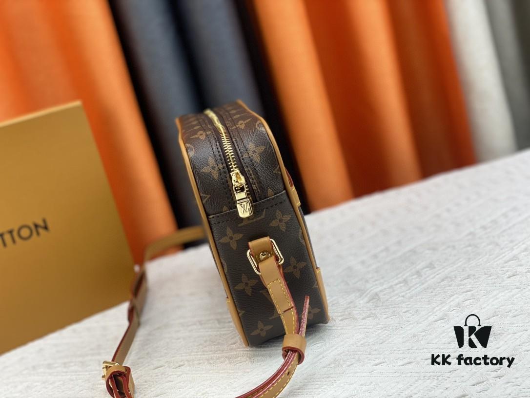 69307a076e68136f4d9a6c3a Top Quality Original LV Classic Crossbody Bag, Model No. M51274, Monogram Pattern, Small Square Design with Adjustable Full-Grain Leather Shoulder Strap