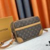 69307a076e68136f4d9a6c3b Top Quality Original LV Classic Crossbody Bag, Model No. M51274, Monogram Pattern, Small Square Design with Adjustable Full-Grain Leather Shoulder Strap