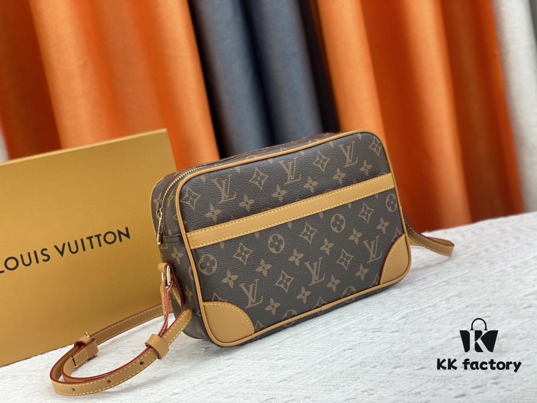 69307a076e68136f4d9a6c3b Top Quality Original LV Classic Crossbody Bag, Model No. M51274, Monogram Pattern, Small Square Design with Adjustable Full-Grain Leather Shoulder Strap