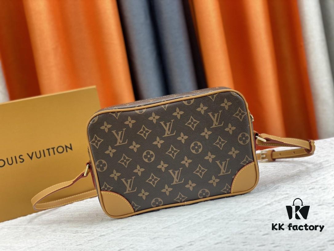 69307a086e68136f4d9a6c3c Top Quality Original LV Classic Crossbody Bag, Model No. M51274, Monogram Pattern, Small Square Design with Adjustable Full-Grain Leather Shoulder Strap