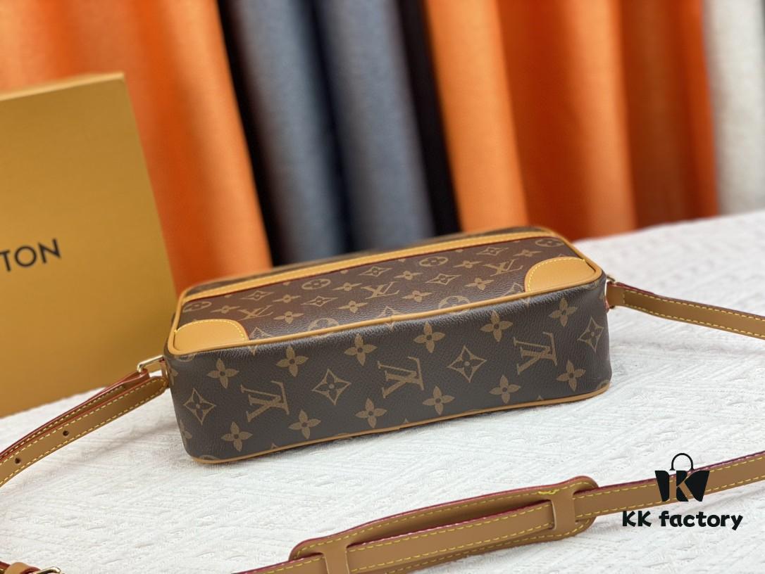 69307a096e68136f4d9a6c3d Top Quality Original LV Classic Crossbody Bag, Model No. M51274, Monogram Pattern, Small Square Design with Adjustable Full-Grain Leather Shoulder Strap