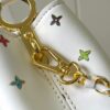 Guangzhou Stock Top Quality Original Capucines Mini Model: 14165 White Material: Canvas Graffiti Hardware Upgraded Features: LV Initials, Unique Edge Ring, Exquisite Monogram Flower on Flap