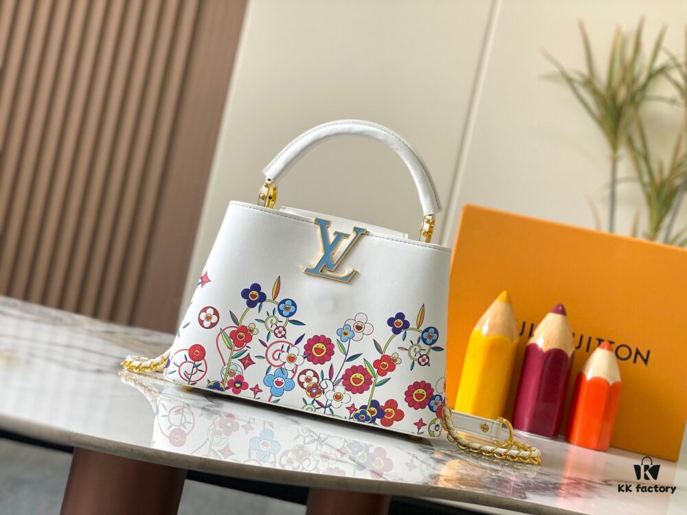 Top Quality Original Guangzhou Stock 🇫🇷 M13247 Graffiti Capucines BB Handbag in Luxurious Taurillon Leather