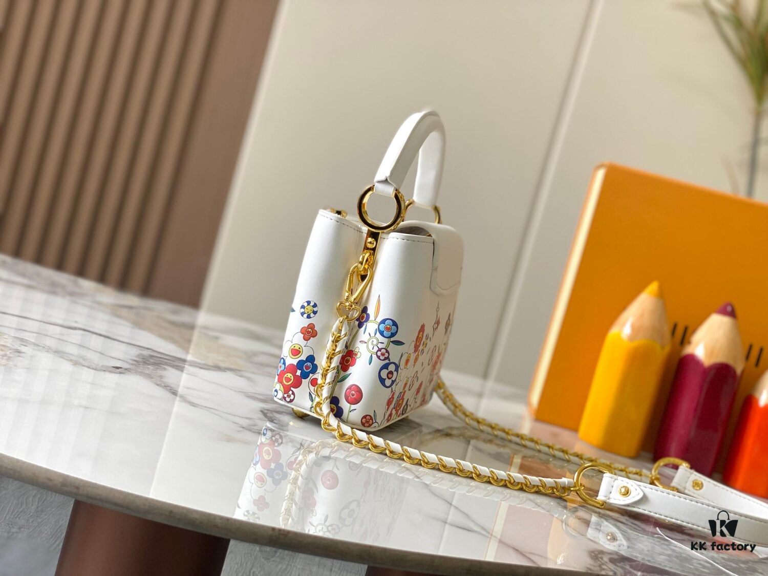 69307a4b6e68136f4d9a6cb5 Top Quality Original Guangzhou Stock 🇫🇷 M13246 Graffiti Capucines Mini Handbag in Luxurious Taurillon Leather