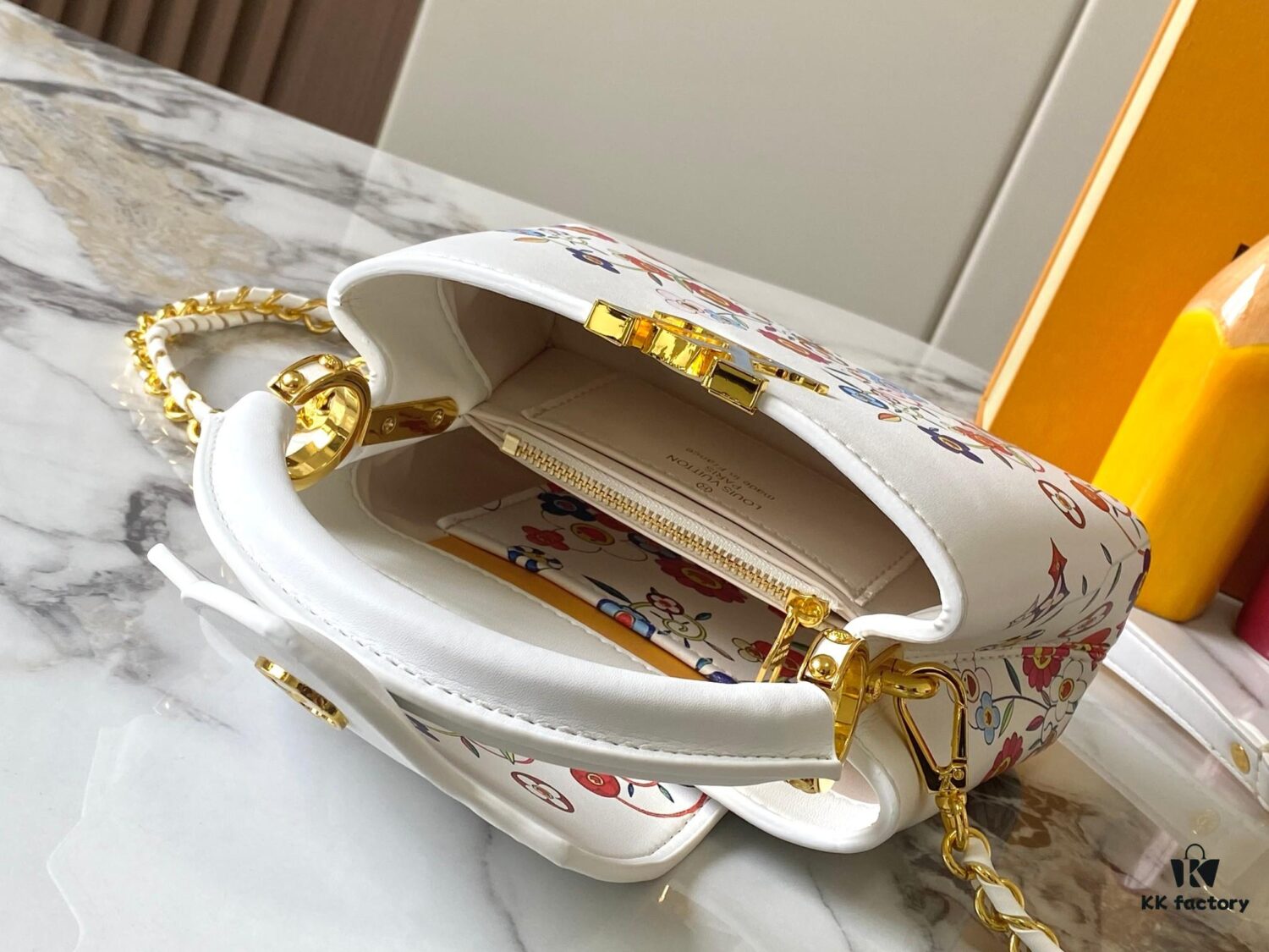 69307a4e6e68136f4d9a6cbb Top Quality Original Guangzhou Stock 🇫🇷 M13246 Graffiti Capucines Mini Handbag in Luxurious Taurillon Leather