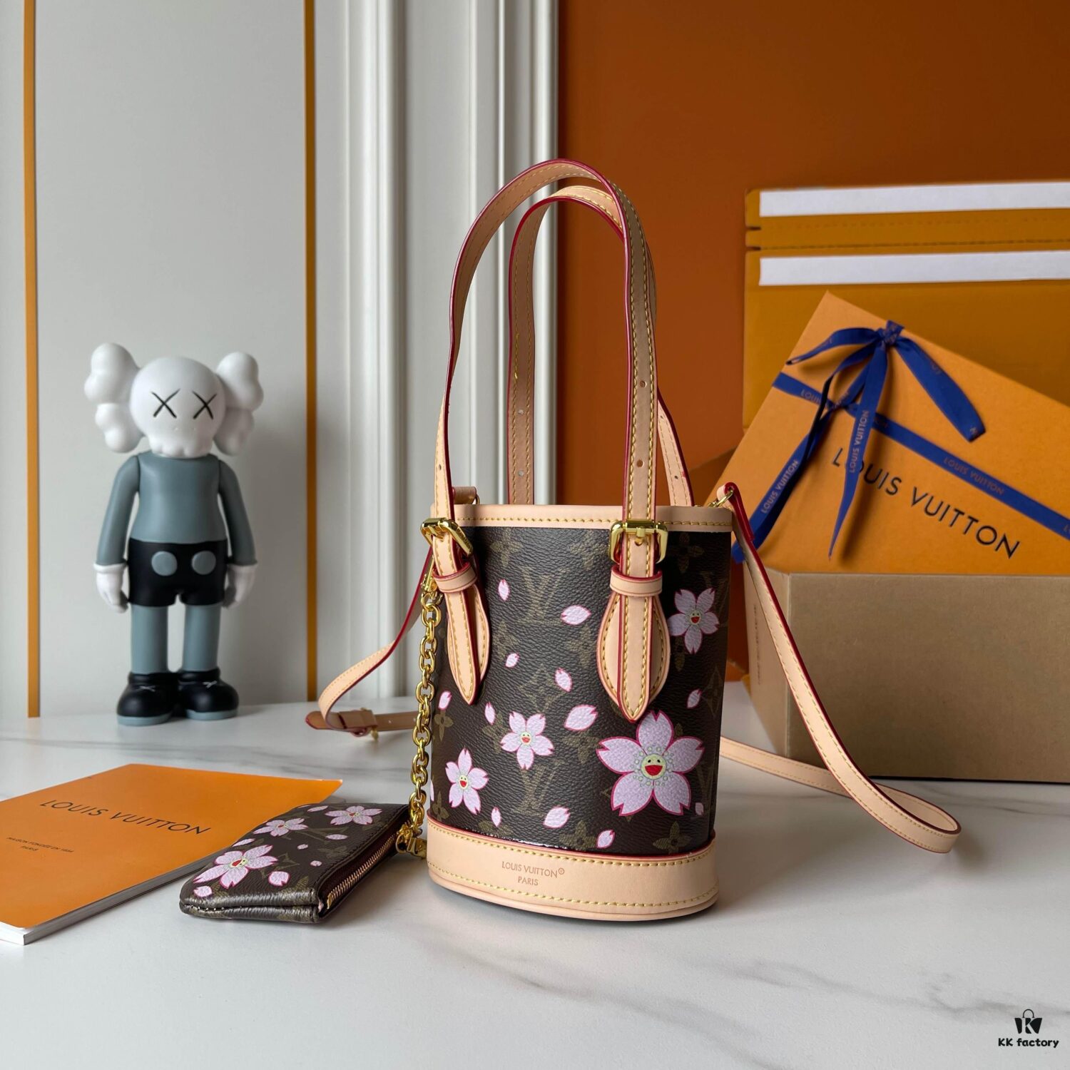 69307a6e6e68136f4d9a6ceb Upgraded M13417 M81489 M13619 Lv➰ Longshang Village White Tricolor Upgraded Nano Bucket Bag from Match Collection