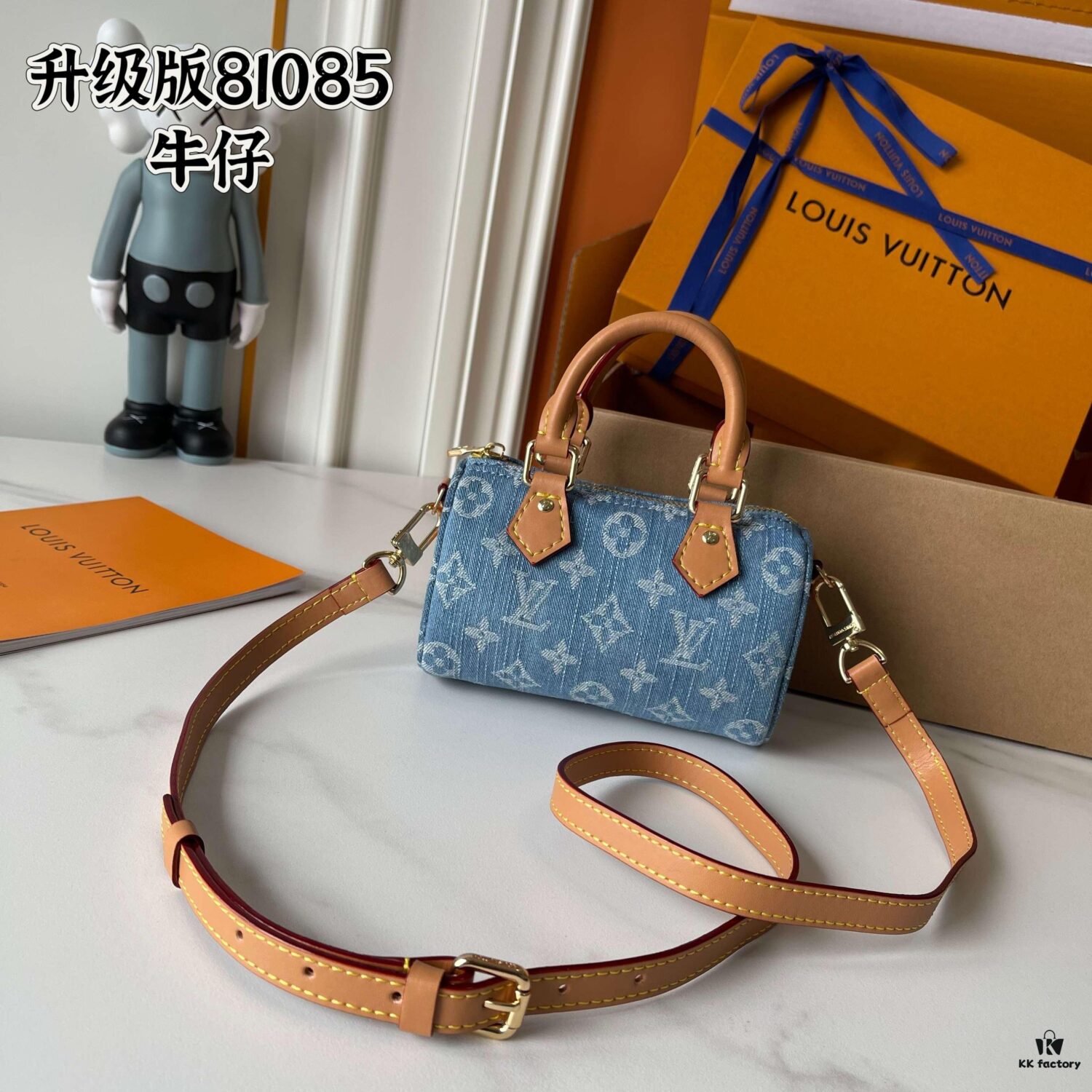 69307ae56e68136f4d9a6d8c Upgraded Version 160 M13406 M13391 (Authentic Photos, Accurate Match) M81085 New Denim LV x Murakami Collaboration Nano Speedy Bag