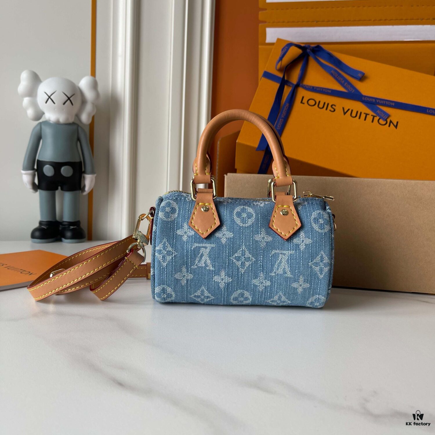 69307ae66e68136f4d9a6d8e Upgraded Version 160 M13406 M13391 (Authentic Photos, Accurate Match) M81085 New Denim LV x Murakami Collaboration Nano Speedy Bag