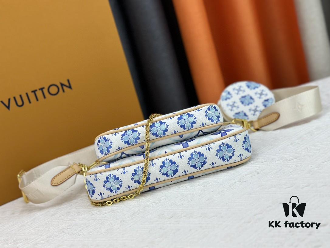 69307b0f6e68136f4d9a6ddc Upgraded M44823 M25374 Blue Five-in-One Mahjong Bag Collection, Latest Seasonal Multi Pochette Accessoires Handbag