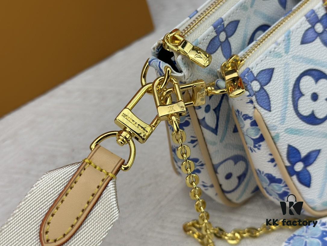 69307b126e68136f4d9a6de2 Upgraded M44823 M25374 Blue Five-in-One Mahjong Bag Collection, Latest Seasonal Multi Pochette Accessoires Handbag