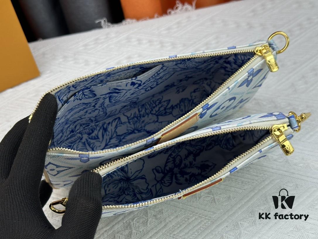 69307b126e68136f4d9a6de4 Upgraded M44823 M25374 Blue Five-in-One Mahjong Bag Collection, Latest Seasonal Multi Pochette Accessoires Handbag