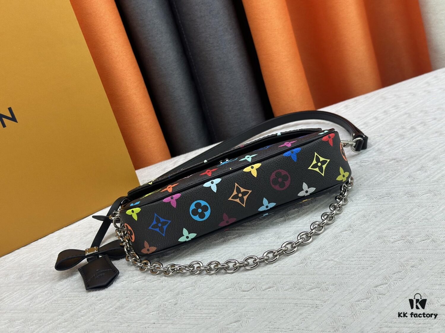 Upgraded Version [Official Latest Model] (Real Photos, Authentic Match) M12778-81911-82110-81992-12778-11299 LV x Takashi Murakami Nanogram Speedy Bag