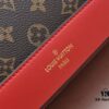 Exclusive Real Shot - Upgraded Version ‼️ LV Monogram with Leather Trim Handheld, Shoulder & Crossbody Bag Model M68169 with Long Strap, 2025 New Fashion Women's Bag, Monogram Leather Shoulder Strap, Genuine Leather Handbag, Large Capacity [Strong] Size: 28x20x11.5