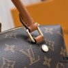 Exclusive Real Shot - Upgraded Version ‼️ LV Monogram with Leather Trim Handheld, Shoulder & Crossbody Bag Model M68169 with Long Strap, 2025 New Fashion Women's Bag, Monogram Leather Strap, Genuine Leather Handbag, Large Capacity [Strong] Size: 28x20x11.5