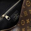 Exclusive Real Shot - Upgraded Version ‼️ LV Monogram with Leather Trim Handheld, Shoulder & Crossbody Bag Model M68169 with Long Strap, 2025 New Fashion Women's Bag, Monogram Leather Shoulder Strap, Genuine Leather Handbag, Large Capacity [Strong] Size: 28x20x11.5