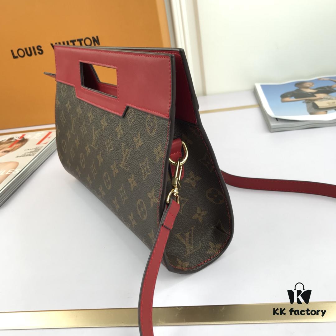 69307b386e68136f4d9a6e31 LV Handheld Bag with Long Strap Super Practical European Exclusive Same as Store Version Made from Elegant DaMeier Ebene Classic Fabric Material Lined with Unique Custom Foam Fabric Durable Stain-resistant Washable Combines Fashion and Functionality Soft Comfortable Body with Interior Pockets Large Capacity Meets Daily Needs Model 53666 Size 30-19-8