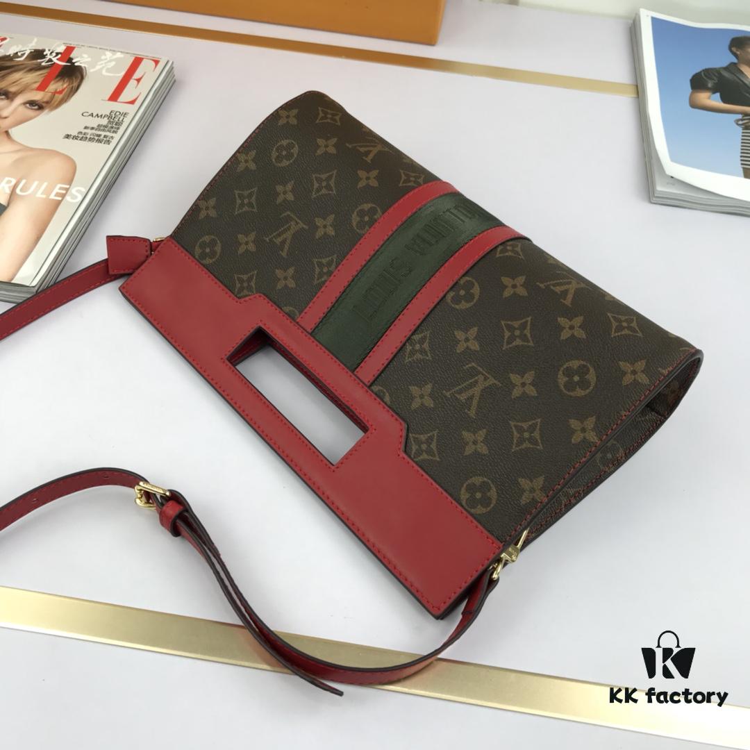 69307b3b6e68136f4d9a6e38 LV Handheld Bag with Long Strap Super Practical European Exclusive Same as Store Version Made from Elegant DaMeier Ebene Classic Fabric Material Lined with Unique Custom Foam Fabric Durable Stain-resistant Washable Combines Fashion and Functionality Soft Comfortable Body with Interior Pockets Large Capacity Meets Daily Needs Model 53666 Size 30-19-8