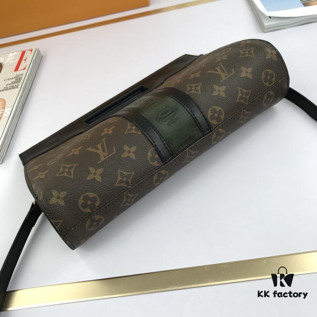69307b3f6e68136f4d9a6e3e LV Handheld Bag with Long Strap, Super Practical, European Boutique Same Style, Made of Elegant Damier Ebene Classic Fabric, Lined with Custom Foam Material, Durable, Anti-dirt, Washable, Fashionable and Functional, Soft and Comfortable Body, Interior Compartment, Large Capacity for Daily Needs, Model: 53666, Size: 30-19-8