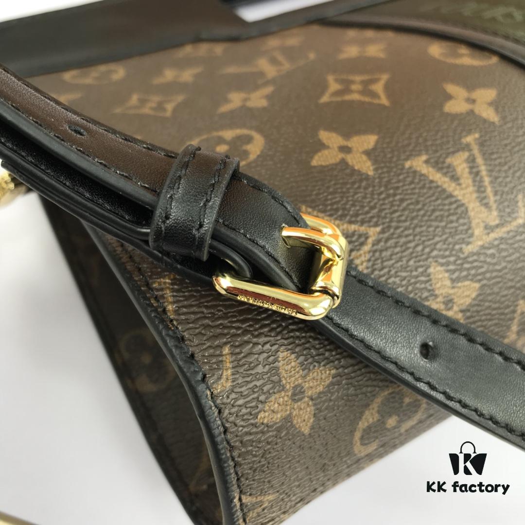 69307b416e68136f4d9a6e44 LV Handheld Bag with Long Strap, Super Practical, European Boutique Same Style, Made of Elegant Damier Ebene Classic Fabric, Lined with Custom Foam Material, Durable, Anti-dirt, Washable, Fashionable and Functional, Soft and Comfortable Body, Interior Compartment, Large Capacity for Daily Needs, Model: 53666, Size: 30-19-8
