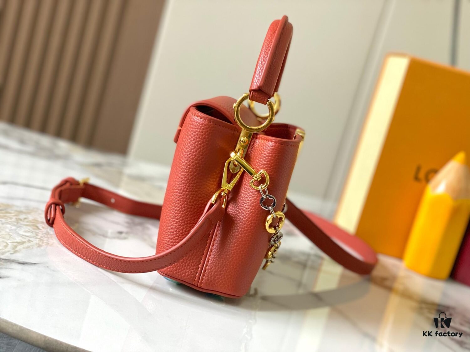 69307b606e68136f4d9a6e7d Top Quality Original Guangzhou Goods 🇫🇷 M12935 Capucines Mini Bag from the Capucines Chain On You Collection