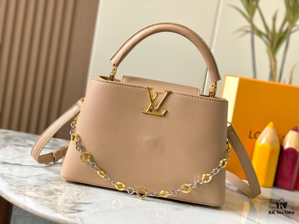 Top Quality Original Guangzhou Stock 🇫🇷 M12938 ChainOnYou Capucines Medium Handbag in Taurillon Cowhide Leather