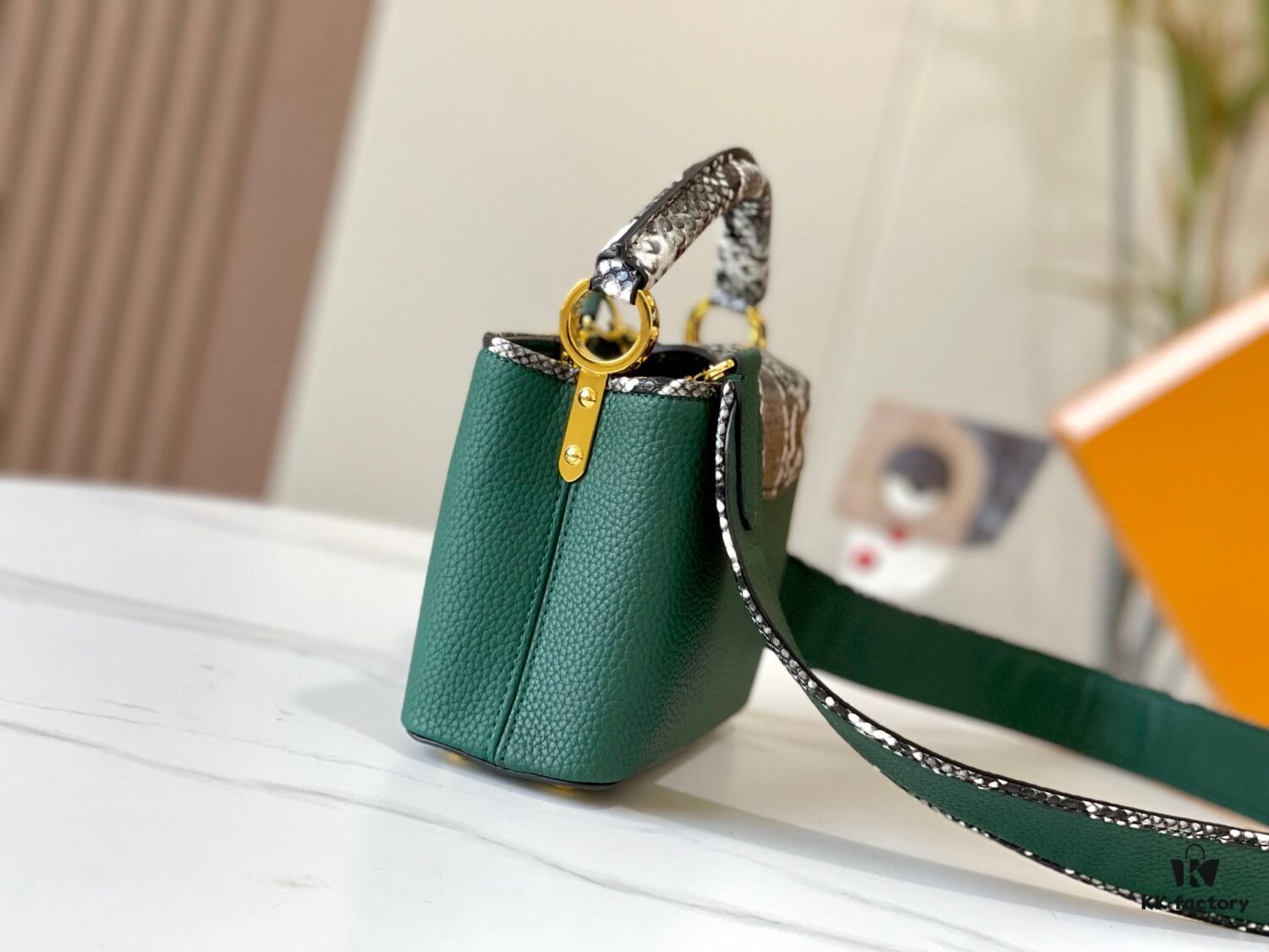 69307b936e68136f4d9a6ed2 Exclusive On-Site Photo - Upgraded M95509 CAPUCINES Mini Bag