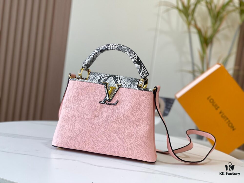 69307ba46e68136f4d9a6eec Exclusive On-site Photo - Upgraded M95508 CAPUCINES Small Handbag