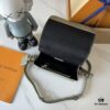 69307bc86e68136f4d9a6f24 Upgraded Version M82085 M82086 Full Leather Black Light Green Black Floral Monogram Men's Free Shipping Messenger Bag Flap Mini Handbag
