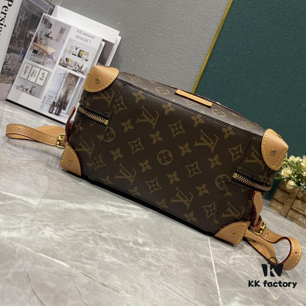 69307bd36e68136f4d9a6f35 Upgraded Version 260 Retro Trunk Bag 44752, Old Flower, Black Flower, Black Checkered, LV Classic Refined Trunk Bag