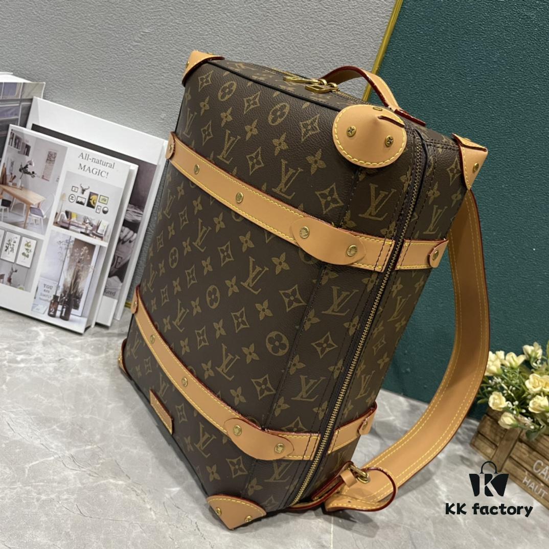 69307bd46e68136f4d9a6f37 Upgraded Version 260 Retro Trunk Bag 44752, Old Flower, Black Flower, Black Checkered, LV Classic Refined Trunk Bag