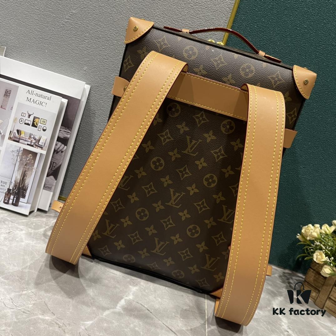 69307bd46e68136f4d9a6f39 Upgraded Version 260 Retro Trunk Bag 44752, Old Flower, Black Flower, Black Checkered, LV Classic Refined Trunk Bag