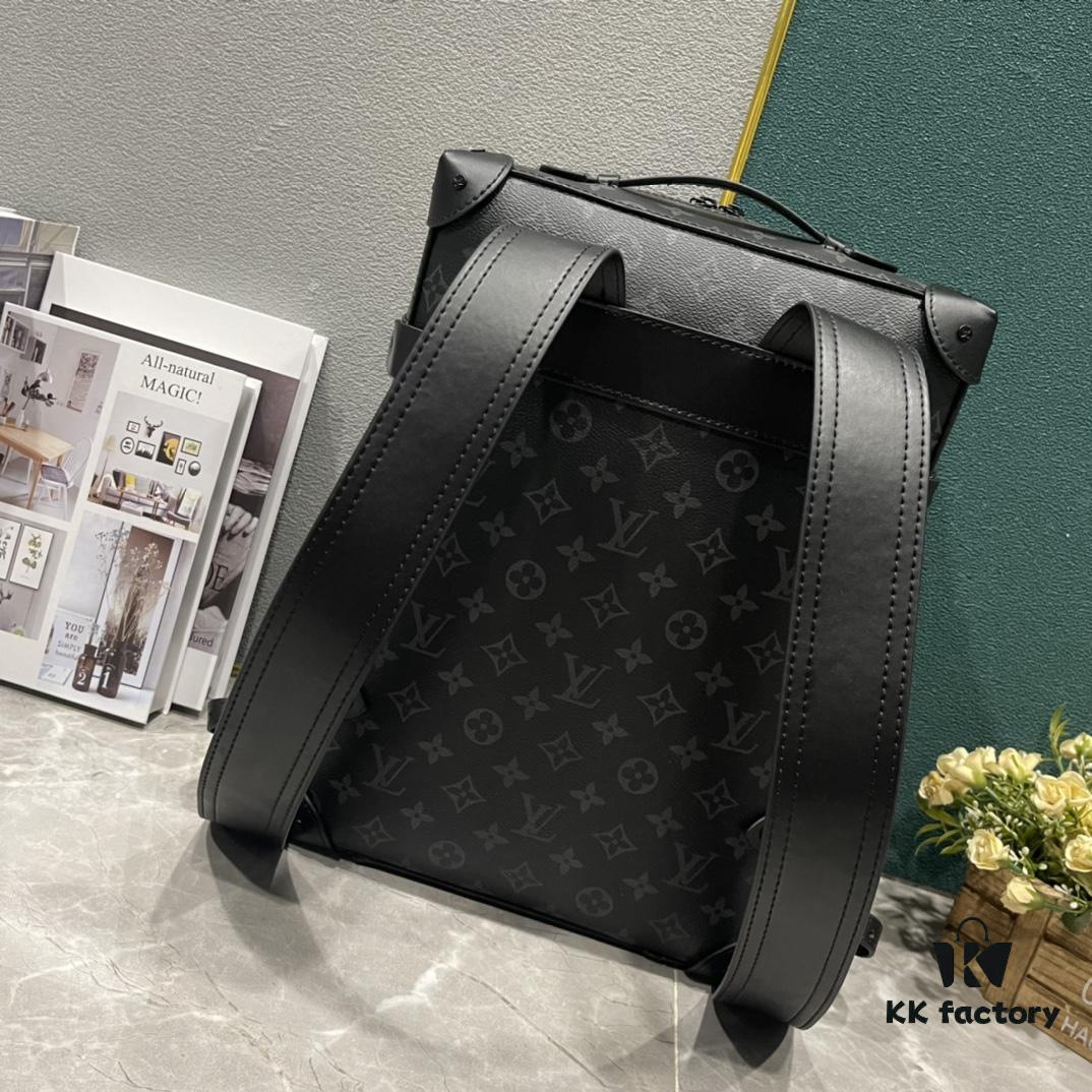 69307bd96e68136f4d9a6f40 Upgraded 260 Vintage Trunk Bag 44752 LV Classic Refined Trunk Bag with Old Flower, Black Flower, and Black Check Pattern