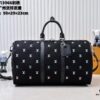 69307be96e68136f4d9a6f5a Lot No. 13966 Embroidered Keepall Bandoulière 50 Travel Bag in Deep LV Blason Denim by Pharrell Williams