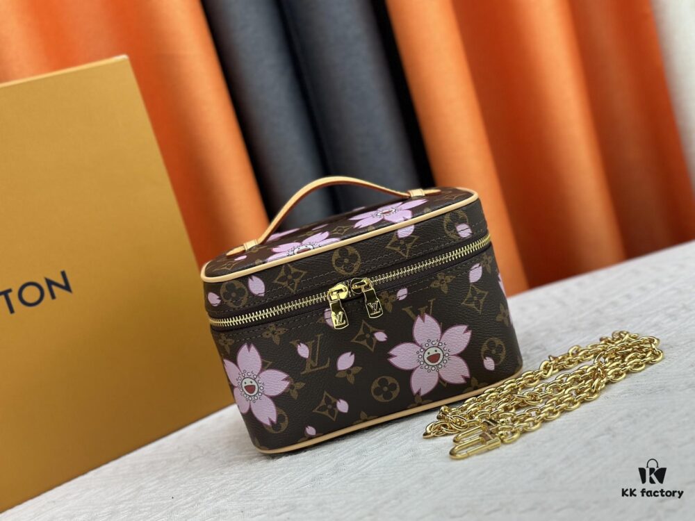 Takashi Murakami x LV Nice Mini Nano Pouch in Monogram Multicolour