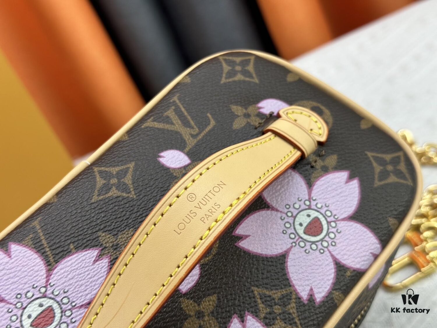 69307bfc6e68136f4d9a6f7b Takashi Murakami x LV Nice Mini Nano Pouch in Monogram Multicolour