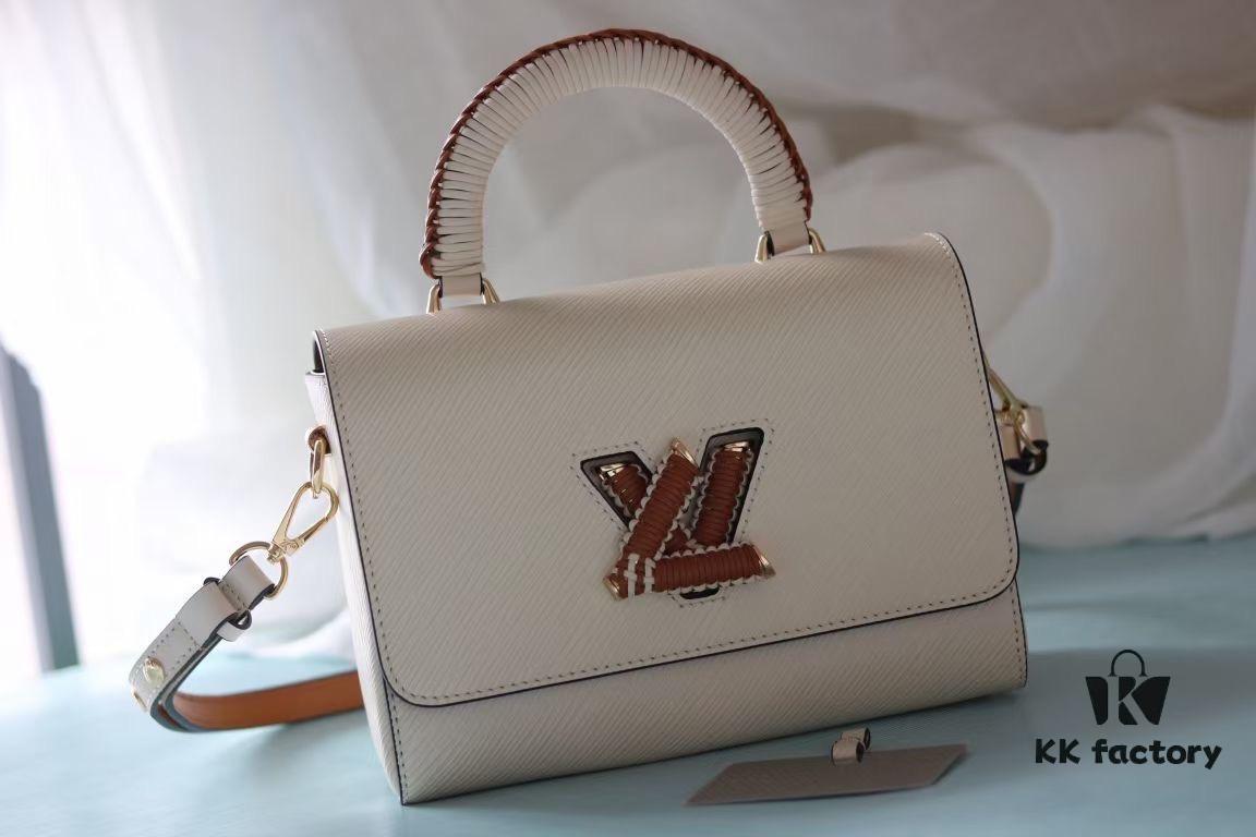 69307c206e68136f4d9a6fb4 Top Quality Original Design! Welcome to Compare Prices! Model No.: 50392/22229/22236. This LV Twist Medium Bag is crafted from Epi grained leather, featuring woven leather wrapping around the LV Twist lock and top handle, adding a touch of elegance to its striking silhouette. The detachable and adjustable shoulder strap allows for versatile carrying options—short shoulder, long shoulder, or cross-body wear.