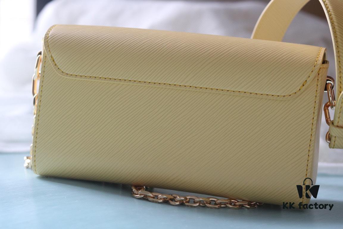 69307c3d6e68136f4d9a6ffa Top Quality Original LV Latest and Hottest Twist Denim Medium Size Handbag 22260