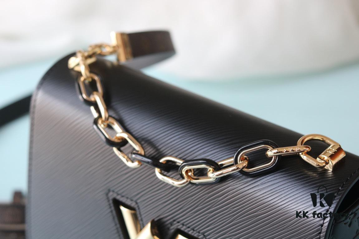 69307c546e68136f4d9a702e Exclusive Real Shot Top Original Version Slim Twist MM Handbag Model No.: 50507/12736/11879