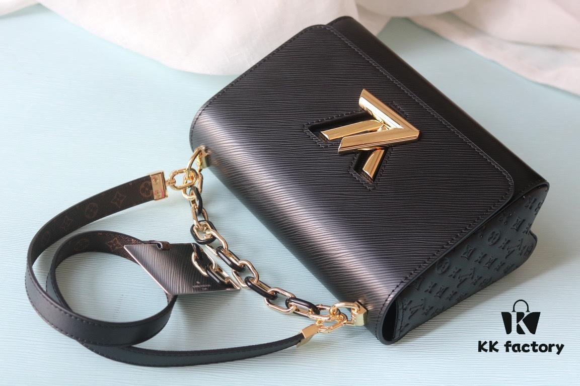 69307c546e68136f4d9a702f Exclusive Real Shot Top Original Version Slim Twist MM Handbag Model No.: 50507/12736/11879