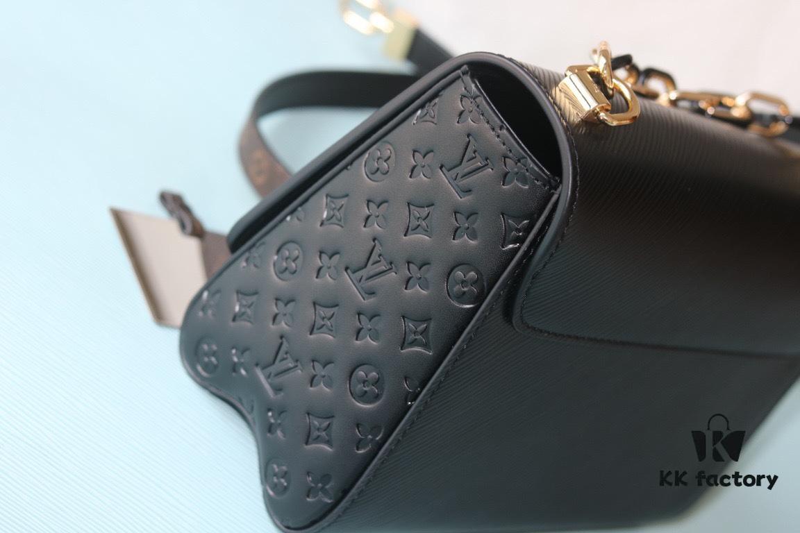 69307c556e68136f4d9a7030 Exclusive Real Shot Top Original Version Slim Twist MM Handbag Model No.: 50507/12736/11879