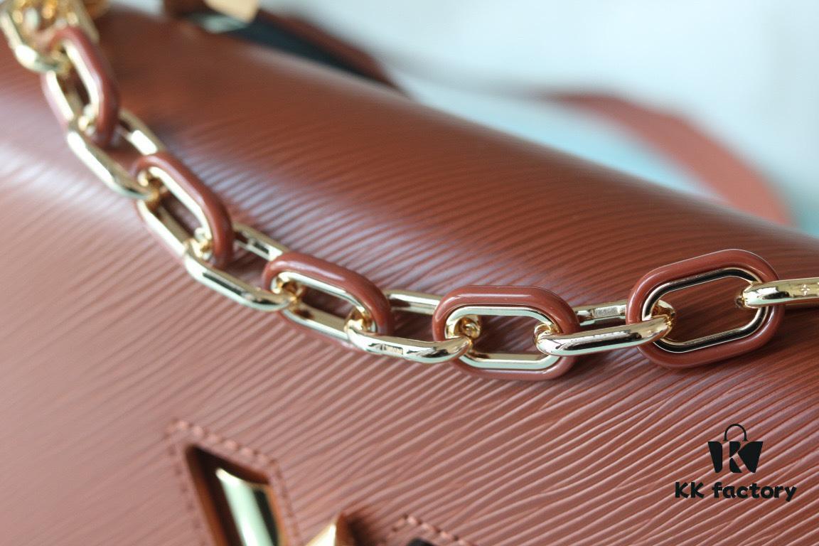 69307c586e68136f4d9a7037 Exclusive Real Shot Top Original Version Slim Classic Twist MM Handbag Model No.: 50507/12736/11879