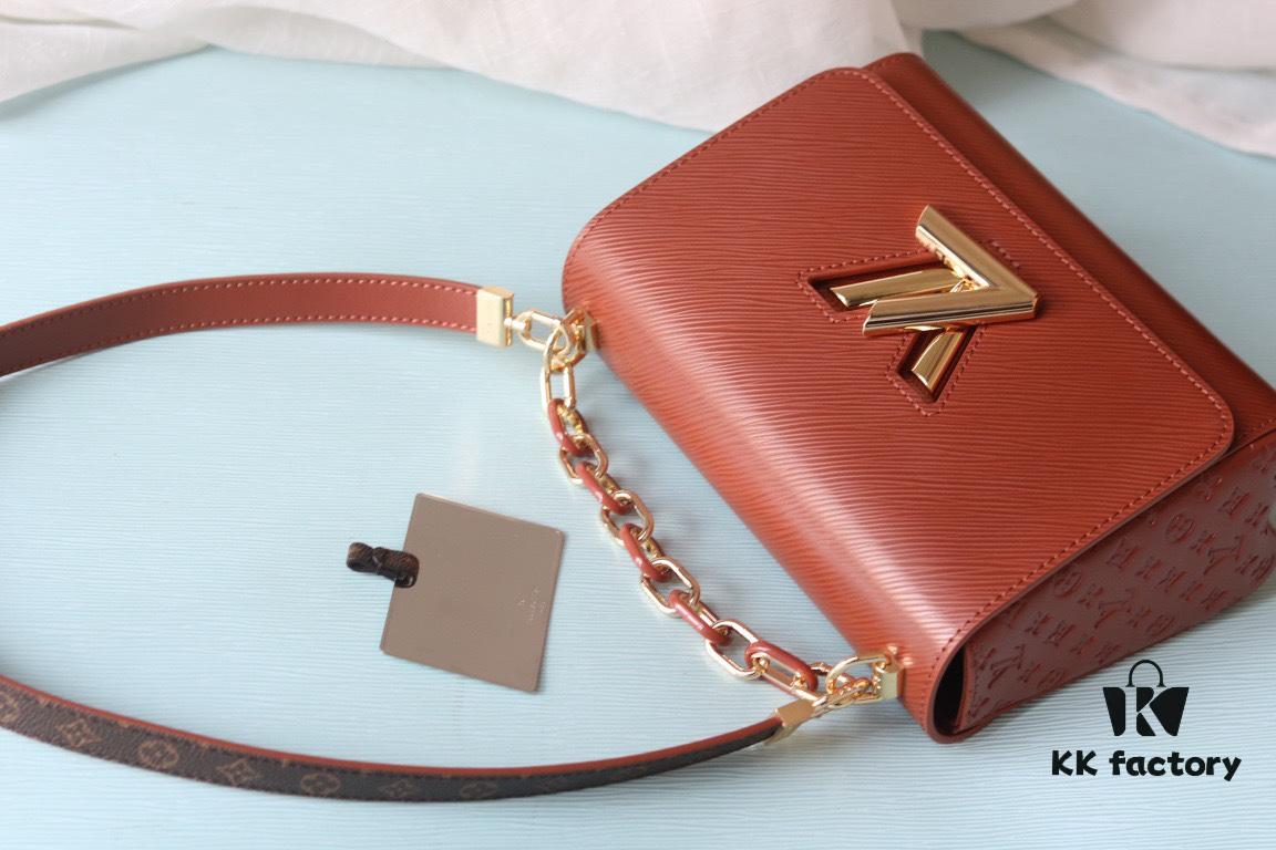 69307c5a6e68136f4d9a7038 Exclusive Real Shot Top Original Version Slim Classic Twist MM Handbag Model No.: 50507/12736/11879