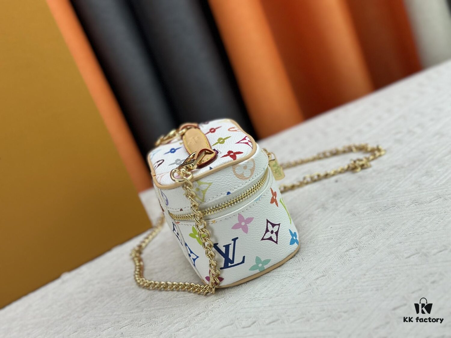 Takashi Murakami x LV Nice Mini Nano Pouch in Monogram Multicolor